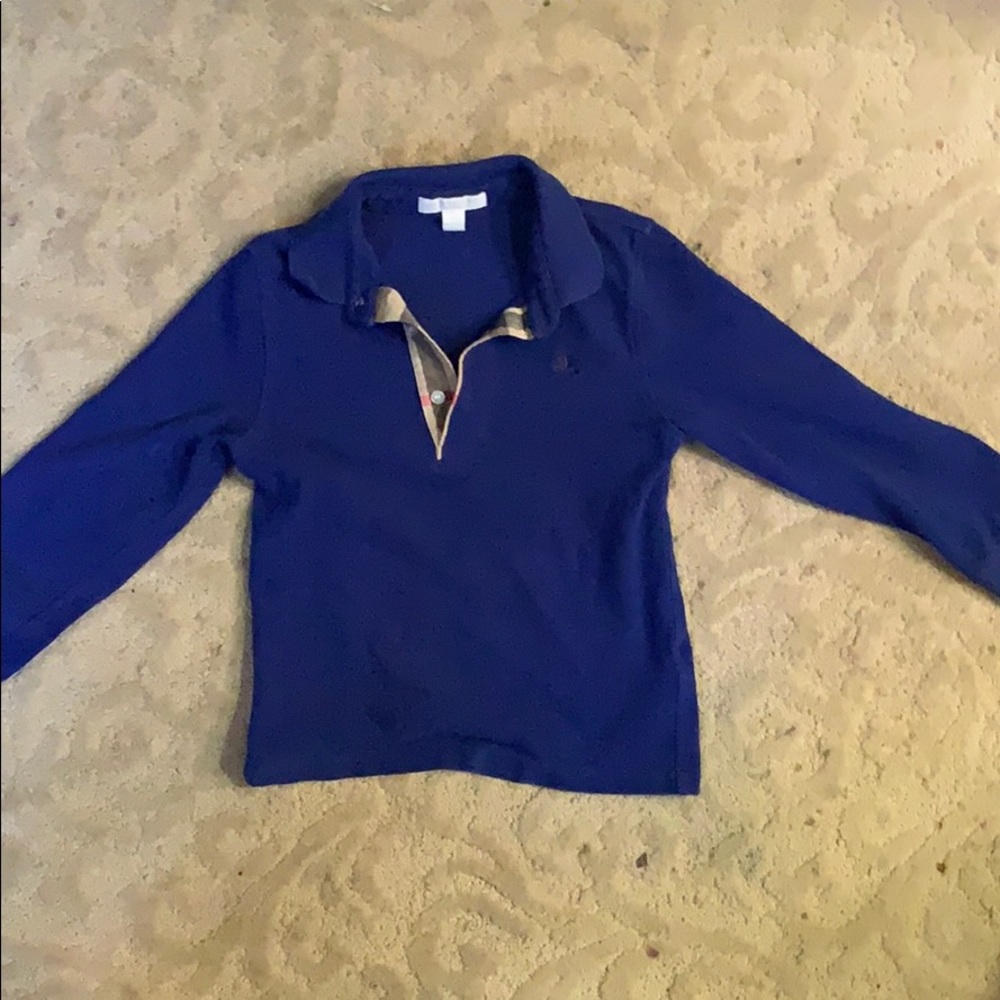 Genuine boys size 6 Burberry pool long sleeve.